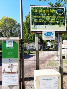 Entrée Camping du parc Etaules Royan